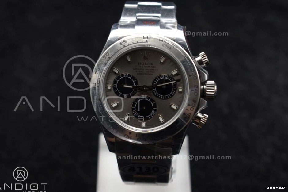 756 QF SS Grey Edition Daytona GoAnywhere Bracelet 1:1 Dial Best SA on 116509 0411